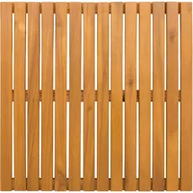 vidaXL Badematte Uni Braun 50 x 50 cm