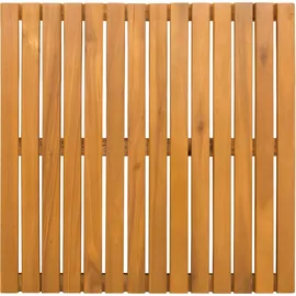 vidaXL Badematte Uni Braun 50 x 50 cm