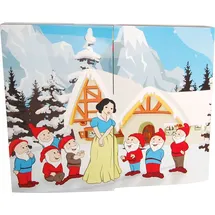 Krebs Glas Lauscha Krebs Lauscha Adventskalender Schneewittchen und die sieben Zwerge, Weihnachtsdeko«, für Erwachsene, Mini Märchen Adventskalender mit Christbaumschmuck, bunt