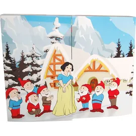 Krebs Glas Lauscha Krebs Lauscha Adventskalender Schneewittchen und die sieben Zwerge, Weihnachtsdeko«, für Erwachsene, Mini Märchen Adventskalender mit Christbaumschmuck, bunt