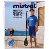 Generisch Mistral Herren Neopren Shorty, Wassersport Anzug zum Stand-Up Paddling, Surfen, Schwimmen (Blau-Navy, L)