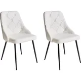 Beliani Esszimmerstuhl 2er Set VALERIE