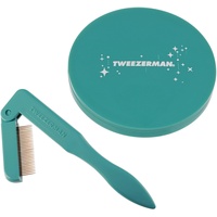 Tweezerman Wimperkamm Handspiegel Geschenkset Weihnachten in Majestic Turquoise, iLashcomb & Mirror Set, Limited Edition