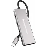 Conceptronic HUBBIES17G Schnittstellen-Hub USB 3.2 Gen 2 (3.1 Gen 2) Type-C 10000 Mbit/s Grau
