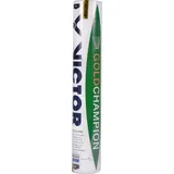 Victor Badmintonball Naturfederball Goldchampion Natur-Gänsefeder weiss Dose