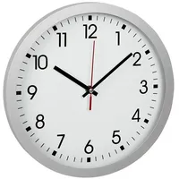 TFA Wanduhr Ø 30 cm, silber