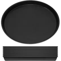 Gräwe 10er Set Pizza Backblech Ø 20 cm, rund, Pizzablech aus Blaublech, hitzebeständig bis 400 °C, unbeschichtet, Made in Germany
