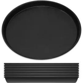 Gräwe 10er Set Pizza Backblech Ø 20 cm, rund, Pizzablech aus Blaublech, hitzebeständig bis 400 °C, unbeschichtet, Made in Germany