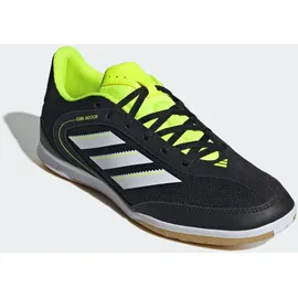 adidas Fußballschuh ADIDAS PERFORMANCE "COPA COURT CLUB INDOOR", Damen, Gr. 48, core schwarz, cloud weiß, lucid lemon, Synthetik, Textil, Schuhe Fußballschuh, geeignet als Hallenschuhe