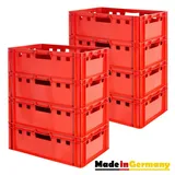 TSGPS Fleischkiste E2 Fleischkiste Rot Fleischerkiste Fleischkisten Kiste Fleischkiste Eurobox Lebensmittelecht 60 x 40 Metzgerkiste Auswahl Kingpower