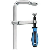 Ganzstahl-Schraubzwinge VIRIDIS mit 3K-Komfortgriff - Spannweite 120mmx60mm-Spannbacke 13,5mmx6,5mm