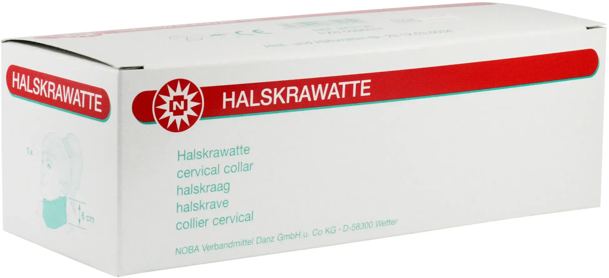 NOBAMED Halskrawatte mit anatomischer Passform Halskrause - XS