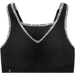 GLAMORISE Sport-Bustier mit bestem Halt - Schwarz Unterwäsche   Damen 