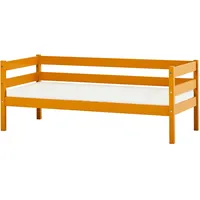 Hoppekids Einzelbett »ECO Comfort Kinderbett, Kiefer Massivholz, Jugendbett inkl. Rollrost«, 70x160 cm, wahlweise in verschieden Farben/ Matratze/ Absturzsicherung, gelb