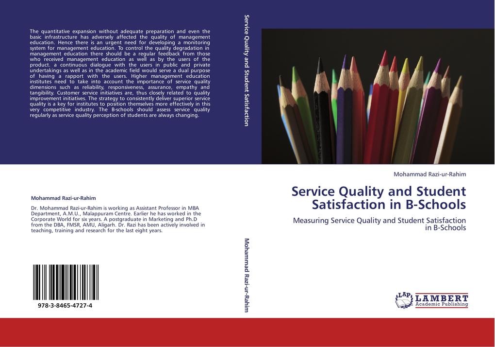 Service Quality and Student Satisfaction in B-Schools: Buch von Mohammad Razi-ur-Rahim