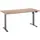 Stella Trading Xora Schreibtisch Sonoma Eiche Holzwerkstoff, Kufe, 77x75-118x160 cm, höhenverstellbar, Kabeldurchlass, Memoryschalter, Arbeitszimmer, Schreibtische, Bürotische