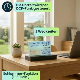 ideoon Moderne Funk-Wetterstation Mehrfarbig 35.1129.01