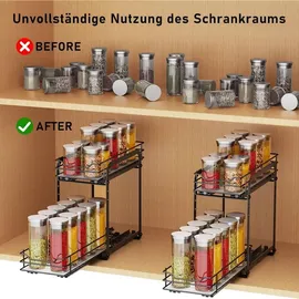 luxuskollektion Gewürzregal Ausziehbar Metall Organizer Küche