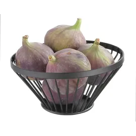 HENDI Obstkorb, abgerundet, ø150x(H)80mm, Schwarz