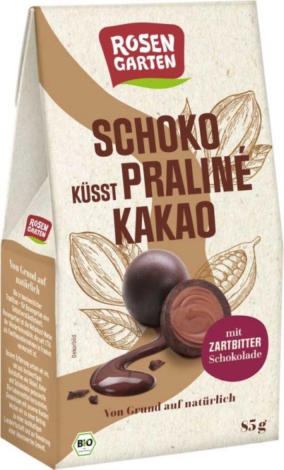 Rosengarten Schoko küsst Praline - Kakao bio