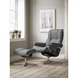 Stressless Stressless® Relaxsessel »Mayfair«, mit Cross Base, Größe S, M & L, Holzakzent Schwarz, grau