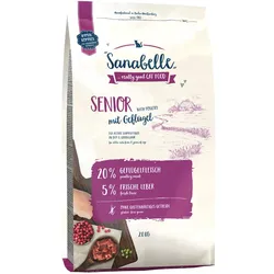 Sanabelle Senior mit Geflügel Katzentrockenfutter 2 Kilogramm