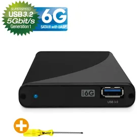 Fantec 225U3-6G 2.5" Festplattengehäuse, schwarz