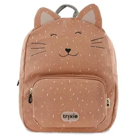 Trixie Rucksack - Rucksack für Kind - für Jungen und Mädchen - Kleiner Turnbeutel, dunkelrosa, 31 x 23 x 10 cm, Mrs Cat