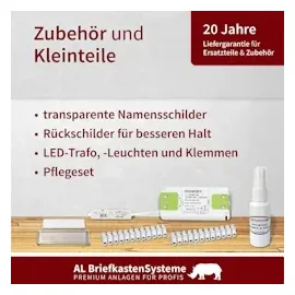 AL Briefkastensysteme 2 Fach Edelstahl