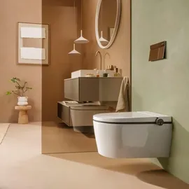 Hansgrohe LavaPura Element S Wand-Dusch-WC mit WC-Sitz Weiß