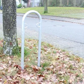 Trutzholm Fahrradständer Fahrradanlehnbügel 111,5 x 40 cm Ø 49 mm grau