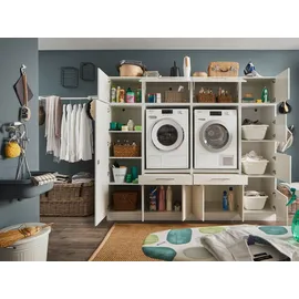 Bega BBK Laundrezzy Aufsatzschrank Weiß, Metall, 67.5x38x67.5 cm