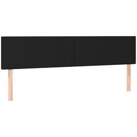 vidaXL Boxspringbett mit Matratze & LED Schwarz 180x200 cm Stoff