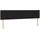 vidaXL Boxspringbett mit Matratze & LED Schwarz 180x200 cm Stoff