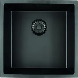 Caressi 2D-Spüle CAGRPP40BK-TU Black Line, Schwarz - Solido