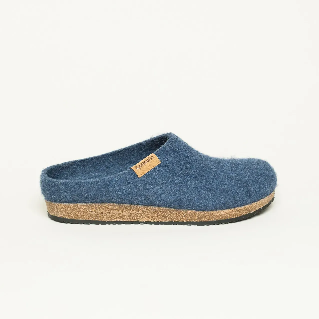 Filzclog 208 Stegmann aus 100% Schurwolle | Filzpantoffel Made in Tirol | Damen & herren Hausschuh Farbe jeans Größe 36 - jeans - 36