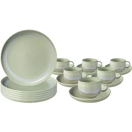 Villeroy & Boch Perlemor Alga Kaffeeservice 18-tlg. grün
