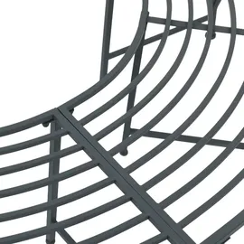 vidaXL Baumbank 160 x 80 x 44 cm Grau