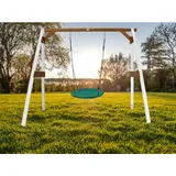 Axi Nestschaukel Summer Weiß Holz, Kunststoff, Metall