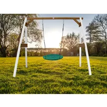 Axi Nestschaukel Summer Weiß Holz, Kunststoff, Metall