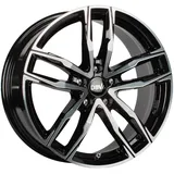 DBV Vienna II 8,5 x 19 5 x 108 ET45 MB70,1 Schwarz Glänzend, Front Poliert