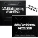 bosch+teka Herdset Bosch Backofen + TEKA Induktionskochfeld Multislider