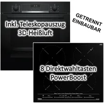 bosch+teka Herdset Bosch Backofen + TEKA Induktionskochfeld Multislider