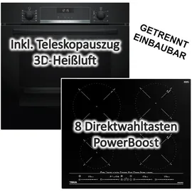bosch+teka Herdset Bosch Backofen + TEKA Induktionskochfeld Multislider
