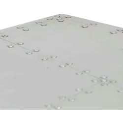 Aviator Couchtisch Aluminium Vintage Flugzeug Stil | vidaXL : Farbe - Silber