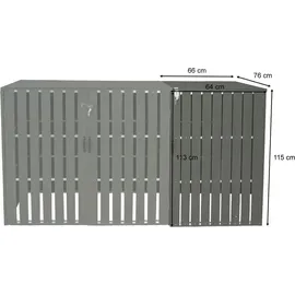 MCW Mülltonnenbox MCW-J28 115 x 76 x 66 cm schwarz