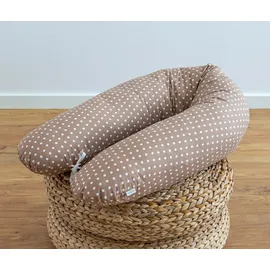 LOOLAY Stillkissen 170 cm Punkte Braun