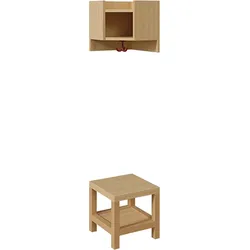 Garderoben-Innenecke, für einfache Ablage