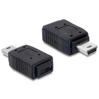 DeLOCK USB 2.0 Adapter, Mini-B [Stecker] auf Micro-A+B [Buchse] (65155)