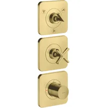 Hansgrohe Citterio E Duschthermostat Unterputz für 3 Verbraucher Brushed Brass 36704950